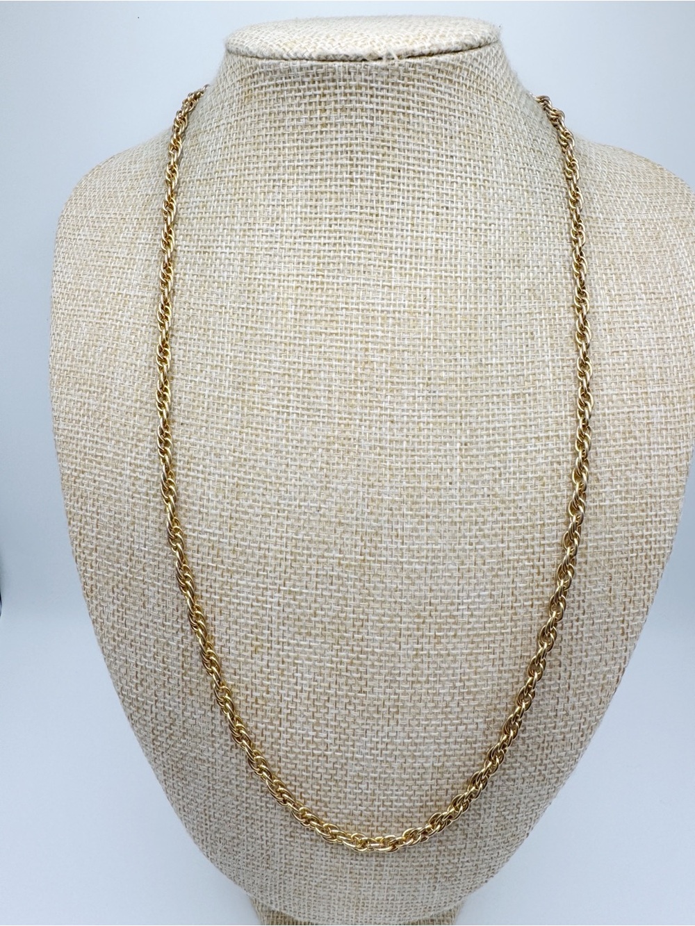 Hobe Gold Tone Rope Chain Necklace - Vintage